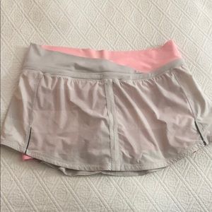 lululemon athletica Pink and Gray Skirt